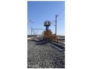 Karaman Hızlı Tren Hattı katener tesisi kurulumu