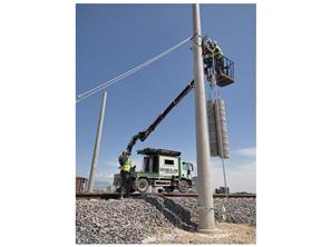 Karaman Hızlı Tren Hattı katener tesisi kurulumu